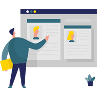 募集で集まった人の中から依頼したい人を選びます。